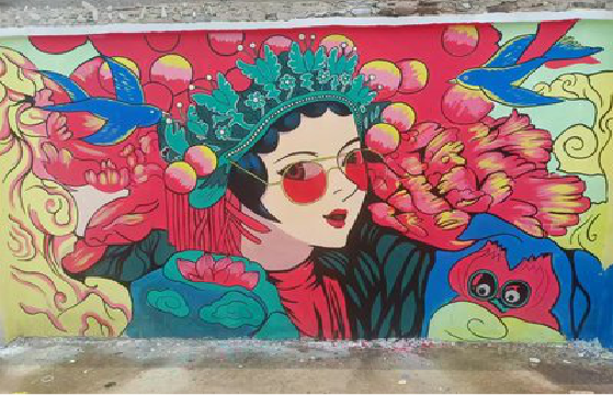 墨江墙体彩绘-网红墙