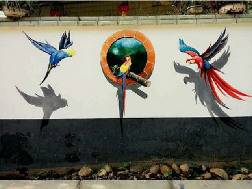 墨江视觉错位-3D墙绘设计