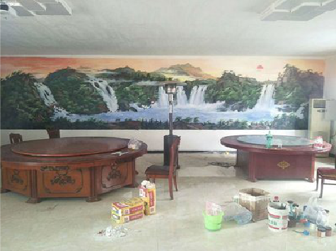 墨江墙绘-写实风景